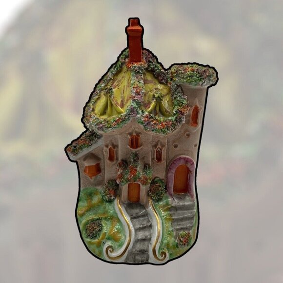 Antique 19th Century Staffordshire Flatback Spill Vase Made in England Collectib - Picture 4 of 16